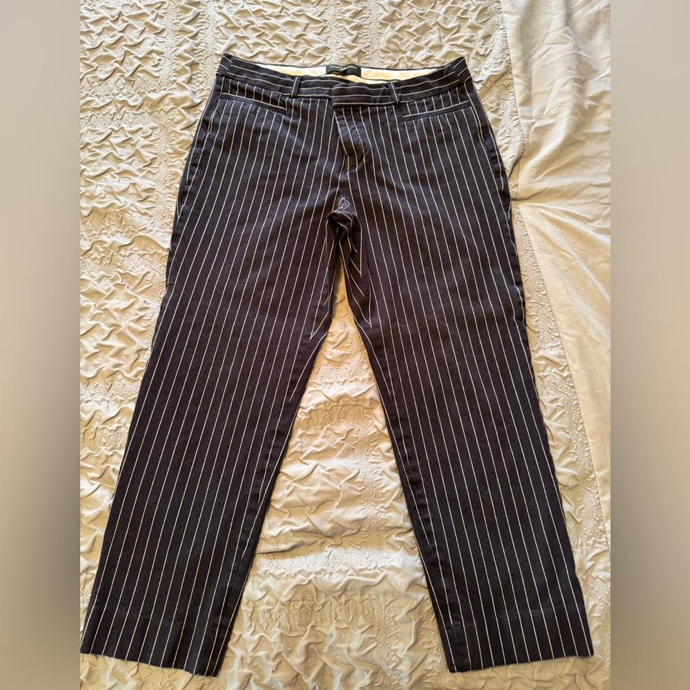 Banana Republic Blue Pinstripe Trousers